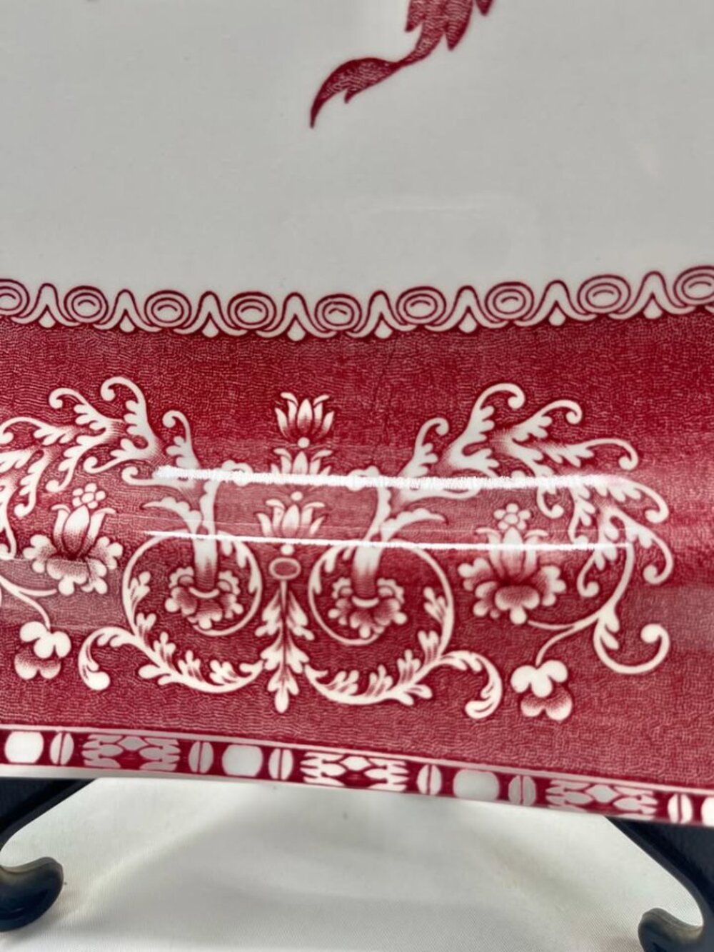 Vintage 14" Spode Pink Camilla Earthenware Oval Serving Platter - Picture 4 of 6
